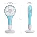 Intsun Battery Operated Portable Fans USB Mini Handheld Fans Pocket Personal Fans for Travel Office Desk Outdoor Indoor (Blue)