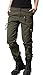 chouyatou Women's Military Straight Fit Stylish Combat Cargo Slacks Pants