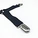 The Nyche Designs Crisscross 2 Way Adjustable Bed Sheet Straps Suspenders Grippers Fasteners for All Bedsheets Fitted Sheets Flat Sheets (Set of 2, Black)