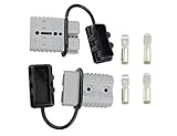 WMYCONGCONG 175A Battery Quick Disconnect Connector Plug Kit Trailer Winch Connector Grey (175A)