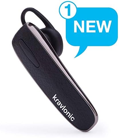 Bluetooth Headset - Wireless Earpiece V4.1 Ultralight Hands Free Sweetproof Business Earphone Earbud Headphones In-Ear Stereo with Mic for for iPhone Samsung Android (Black)