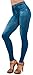 VSVO Women's Jeggings (Small/Medium, Blue)
