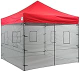 Impact Canopies 10’ Vendor Food Mesh Walls Sidewall Canopy Kit (Walls Only) (Lawn &amp; Patio)