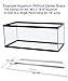 Blue Spotted Glass Canopy Single Piece for Aquariums Without Center Braces (for Tank Without Center Brace, 36″ L x 18″ W)thumb 1