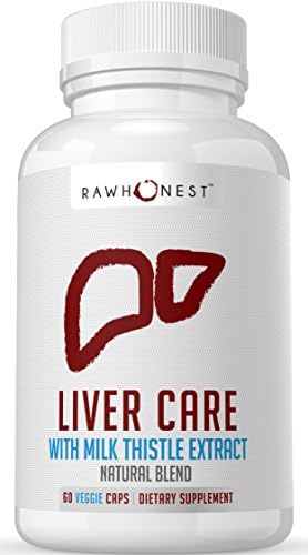 Liver Support Dietary Supplement – Healthy &amp; 100% Natural Milk Thistle Liver Function Protection, Potent Herbal Ingredients, Prevents Damage &amp; Promotes Cell Regeneration – 60 Veggie Capsules