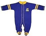 LSU Tigers NCAA College Newborn Baby Long Sleeve Footed Romper