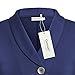 Ouncuty Women Night Out Wear,Women Blouses for Work Plus Size Business Shirts for Office Womens Tunics to Wear with Leggings Decorative Button Tunic Top Warm Sweatshirts,Blue XL