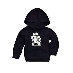 baohooya Sweatshirt met capuchon voor jongens 0-4 jaar meisjes meisjes lange mouwen letters warme outfits pullover…