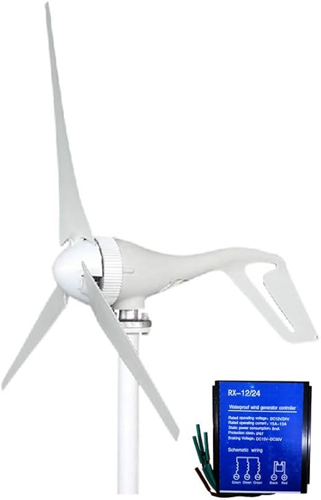 Amazon Saya 小型風力発電機 400w 3ブレード12v 24vコントローラ付き 12v風力発電機 キット 発電設備