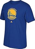 NBA Golden State Warriors Men's Full Primary Logo Short Sleeve Tee, Small, Blue