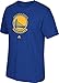 NBA Golden State Warriors Men's Full Primary Logo Short Sleeve Tee, Small, Blue
