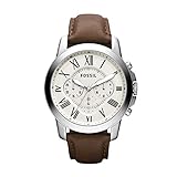 Fossil FS4735 Grant Brown Leather Watch