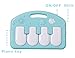PLS Baby Kick and Play Piano Playmat, (Circular, Light Blue) Baby Toys, Battery Included, For 6 to 12 Months Old, Interactive, Activity Toys, Lights and Sounds