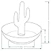 WANYA Cactus Ring Holder for Jewelry, Ceramic Trinket Tray Room Decor Jewelry Dish for Rings Earrings Bracelets Necklace Organizer, Birthday Wedding Graduation Gifts