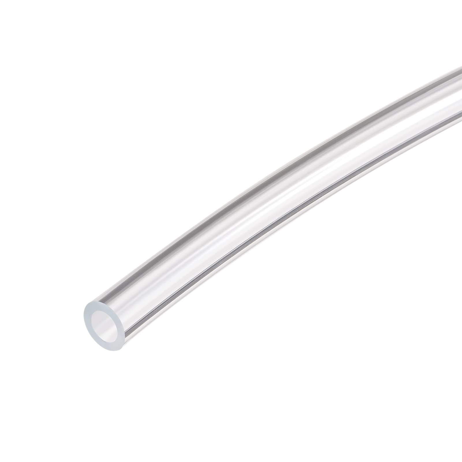 DMiotech 2mm Inner Dia. 4mm Outer Dia. PVC Vinyl Tube Flexible Clear Hose, Vinyl Tubing for Oil Transporting Line,5m Length — image 1