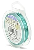 Artistic Wire 28-Gauge Silver Plated Seafoam Green Wire, 40-Yards