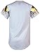 Screenshotbrand Mens Hipster Hip-Hop Premiun Tees - Stylish Longline Latest Fashion Print T-Shirts Gold Foil MD - White - Small