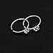 Kuyiuif Small Thin Flower Clear Crystal Nose Ring Stud Hoop-Sparkly Crystal Nose Ring