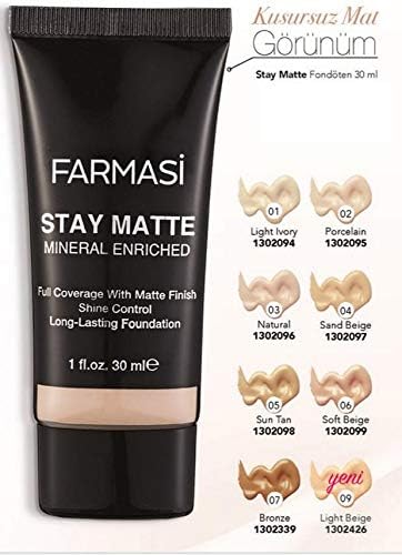 farmasi stay matte foundation