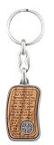 WJ Hirten 1466-645 Olive Wood Keychain with