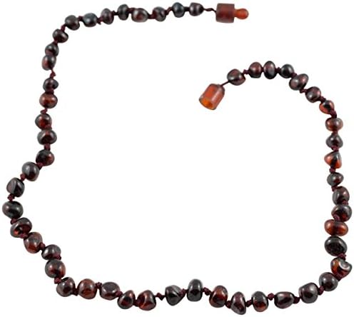 Healing Hazel 100% Baltic Amber Teething Necklace - Cherry 12-13"