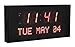 Active Living Oversized High Defintion Digital LCD Dynamic Wall Clock 14.5 x 5.9 inches, Battery Operated, Easy to Read, Auto DST, Large Display