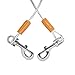 BV Pet Small & Medium Tie Out Cable for Dog up to 35/60 Pounds, 25-Feet (90lbs/ 25ft/ Sliver (Single))