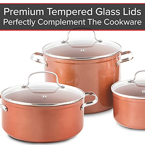 NUWAVE Duralon 12piece Healthy Ceramic DishwasherSafe