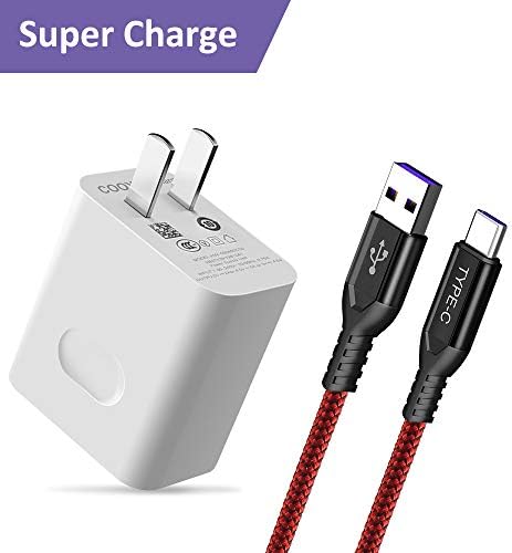 COOYA 4.5V/5A SuperCharge Wall Charger Power Adapter for Huawei P20 Pro, Super Charger AC Adapter with 6.6FT Type C Cable Super Charging for Huawei Mate 20 Pro, Mate 10 Pro, Mate 9, P10 Plus, Honor 10
