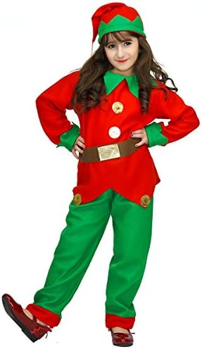 Veroman Kid's Christmas Halloween Costume (Elf)