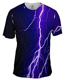 Yizzam- Violet Lightning Storm -TShirt- Mens Shirt