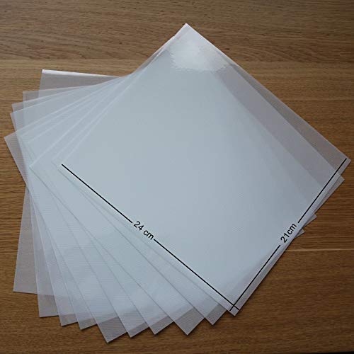 T S S 10 x Sheets (210mm x 240mm) of Acrylic Hot fix Rhinestone Transfer paper/Film for making bling motif, Suitable for multiple use, Mylar Paper
