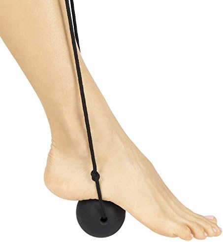 Plantar Fasciitis Ball Roller by Vive - Self Foot Massage for Arch, Metatarsal and Heel Spur Pain - Rolling Therapy Oh Tool Massager with Rope, Ball, and Handles for Back and Foot Problems