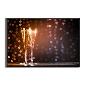 Framed Canvas Wall Art Wine Cups Canvas Prints Home Artwork Decoration for Living Room,Bedroom - 16x24 inches