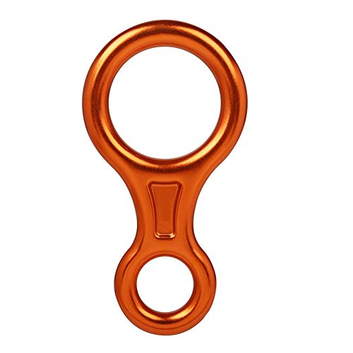 8 Word Loop Descender Speed Reducer High Altitude Escape Reducer Rope Protection Climbing Device Cable Climbing Equipment Orange