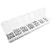 BEADNOVA 800pcs Silver Plated Split Ring Chain Parts Findings for Jewelry Making Mixed Size 4-10mm Box Set