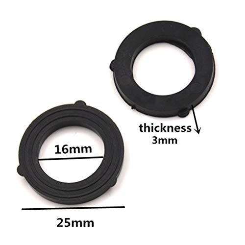 Eshylala 50 Pack Garden Hose Rubber Washer Garden Hose Sprinkler Accessories 3/4" TPR Waterstop Washer - Thumbnail 3
