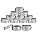 Beauticom Aluminum Silver Tin Metal Storage Containers with Screwtop Lids for DIY Beauty, Cosmetics, Accessories, Travel and More! (12 Pieces, 30G)