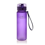 CoolingTech Sports Water Bottle 18Oz 500ml Sports Water Bottles with Leak Proof Sports Bottle Flip Top Plastic Bottle BPA-Free Water Bottle For Gym, Yoga, Running, Cycling Outdoors Water Bottle