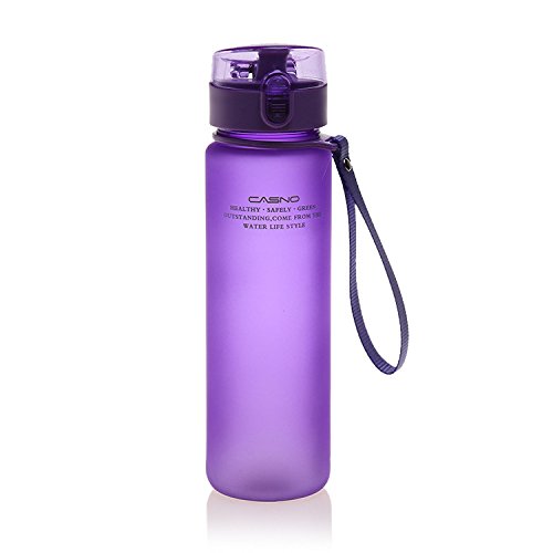 CoolingTech Sports Water Bottle 18Oz 500ml Sports Water Bottles with Leak Proof Sports Bottle Flip Top Plastic Bottle BPA-Free Water Bottle For Gym, Yoga, Running, Cycling Outdoors Water Bottle