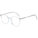 ZENOTTIC Round Optical Glasses Transparent Frame