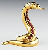 YEAR OF SNAKE 24K Gold Swarovski Crystal Chinese Zodiac