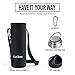 EzGoo Stainless Steel Water Bottle, BPA Free Double Wall Vacuum Insulated Leak Proof Water Bottle - 25 OZ Black