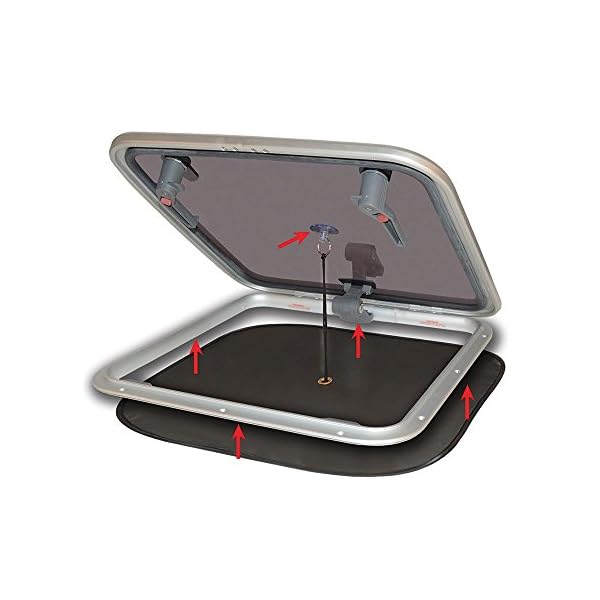 Waterline-Design-Boat-Bug-Screen-for-24×24-Foredeck-Hatch-Marine-Mosquito-Insect-Net-Fits-Yacht-RV-Motorhome Waterline-Design-Boat-Bug-Screen-for-24×24-Foredeck-Hatch-Marine-Mosquito-Insect-Net-Fits-Yacht-RV-Motorhome