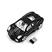 CHUYI Cool Sports 3D Car Shape Wireless Mouse Optical Cordless Mice with USB Receiver for Office School Home Travel for PC Laptop Computer Gift (Black-1 Pack)