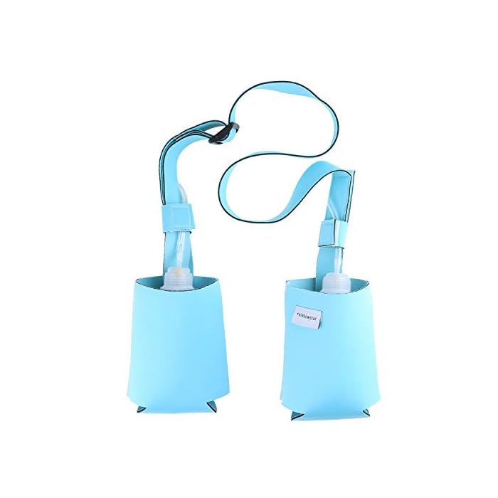 Shower Pockets Drain Bulb Holder for Mastectomy Surgery (Blue)
