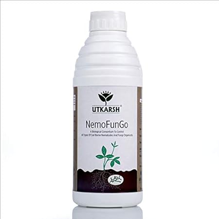 Utkarsh NemoFunGo (250ml) (A Biological Consortium to Control All Types of Soil borne Nematodes and Fungi organically)