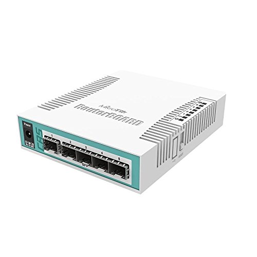 MikroTik Cloud Router Switch with 1 Gigabit Ethernet / SFP Combo Port and 5 SFP Cages (CRS106-1C-5S)