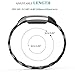 ANCOOL Fitbit Charge 2 Band Stainless Steel Metal Link Bracelet Replacement Wristband for Fitbit Charge 2 Tracker