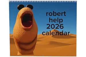 Marcus the Worm 2026 Wall Calendar– Funny Meme-Inspired Calendar, Funny VR Chat Meme Gift,Robert The Worm Hanging Wall Calend